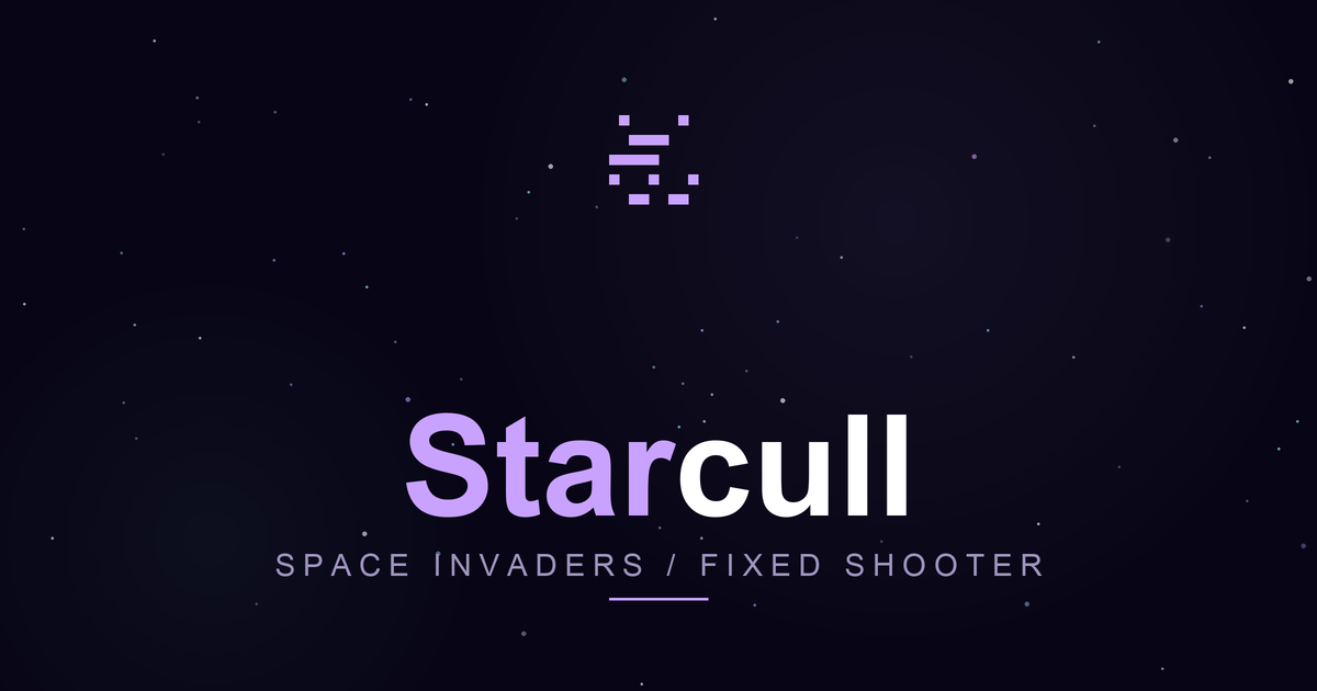 Starcull — Space invaders, re-cut